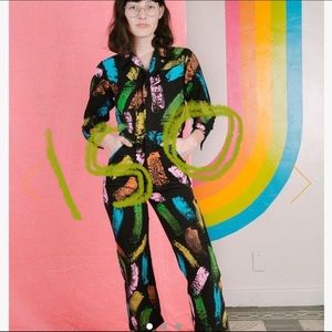 ISO big bud press rainbow paint jumpsuit size medium or large